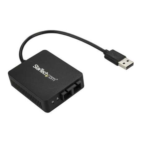 StarTech.com Adaptateur réseau USB 2.0 vers fibre optique SC jusqu'à 2 km - USB vers Ethernet 10/100 Mbps - 1