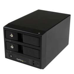 StarTech.com Boîtier USB 3.0 / eSATA sans tiroir pour 2 disques durs SATA III 3,5" avec UASP, SATA 6Gb/s et échange à ch - 1