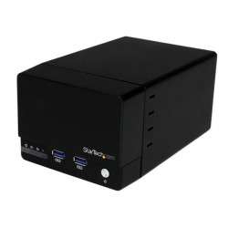 StarTech.com Boîtier RAID USB 3.0 pour 2 disques durs SATA III de 3,5 pouces avec UASP et hub USB à charge rapide - 1