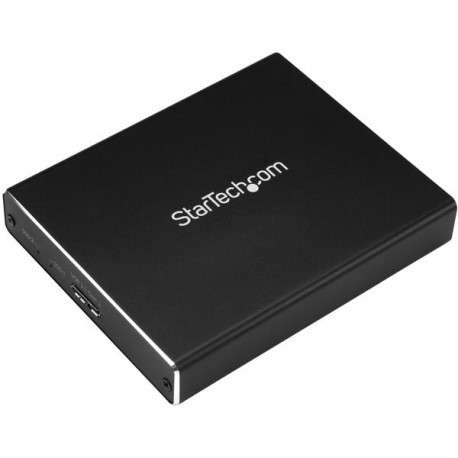 StarTech.com Boîtier USB 3.1 10 Gb/s dual slot pour SSD M.2 NGFF SATA avec RAID - 1