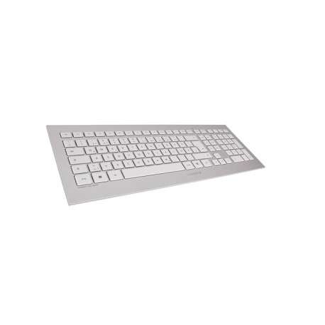 CHERRY DW 8000 RF sans fil QWERTY Anglais Argent, Blanc - 1