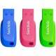 Sandisk Cruzer Blade 16GB 16Go USB 2.0 Capacity Bleu, Vert, Rose lecteur USB flash - 2