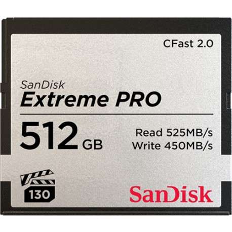 Sandisk Extreme Pro 512GB mémoire flash 512 Go CFast 2.0 - 1