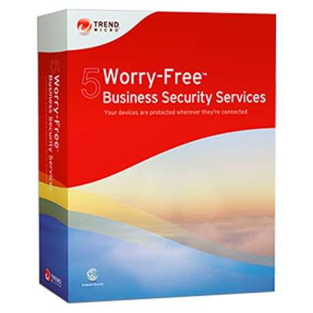 Trend Micro Worry-Free Business Security Services 5, RNW, 26-50u, 10m, FRE Renouvellement Français - 1