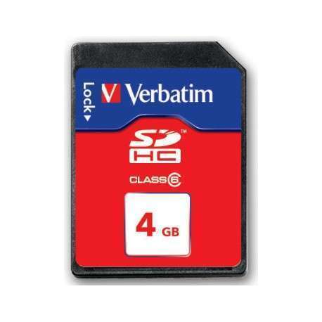 Verbatim SecureDigital SDHC Class 6 4GB mémoire flash 4 Go - 1