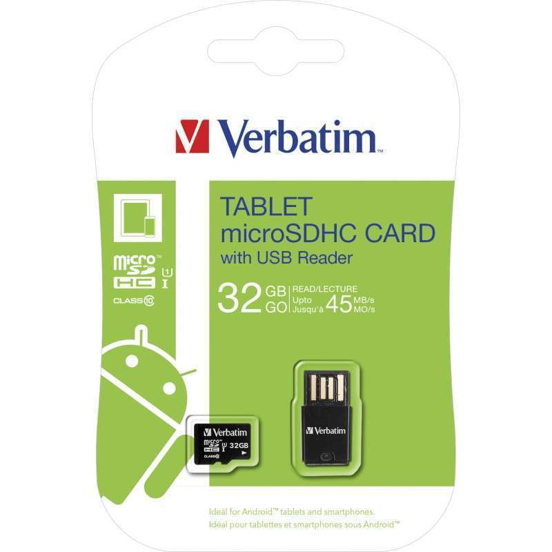 Verbatim Micro SDHC 32 Go (classe 10) - Carte mémoire Verbatim sur