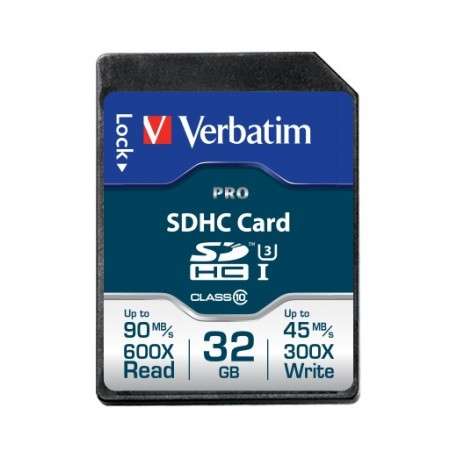 Verbatim Pro mémoire flash 32 Go SDHC Classe 10 UHS - 1