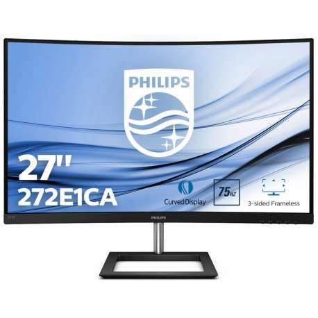 Philips E Line 272E1CA/00 LED display 68,6 cm 27" 1920 x 1080 pixels Full HD LCD Incurvé Mat Noir - 1