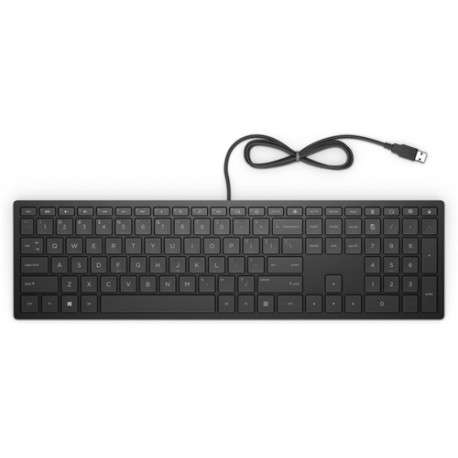 HP 4CE96AA clavier USB QWERTY Noir - 1