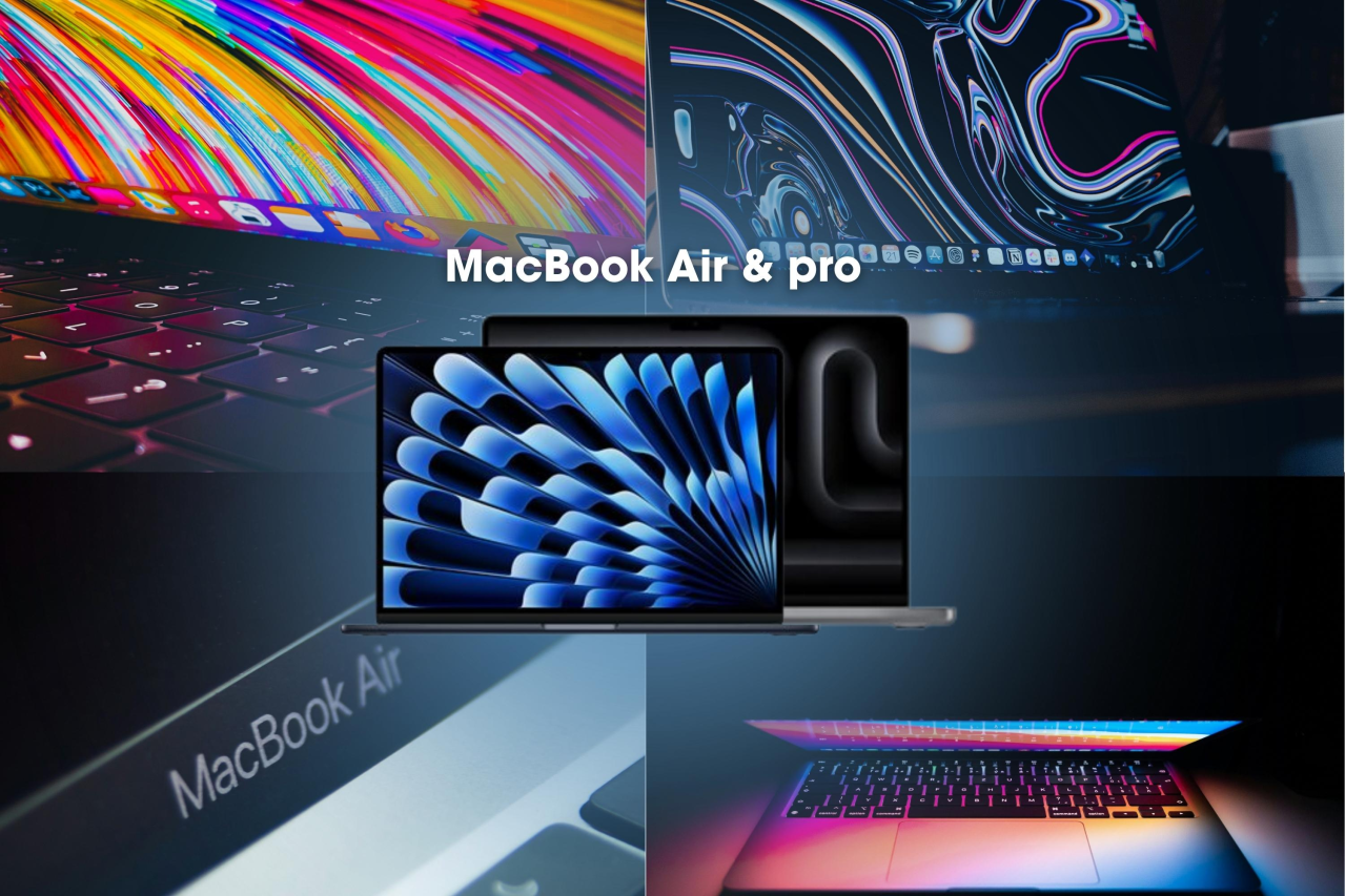 MacBook Air et MacBook Pro pour les usages professionnels